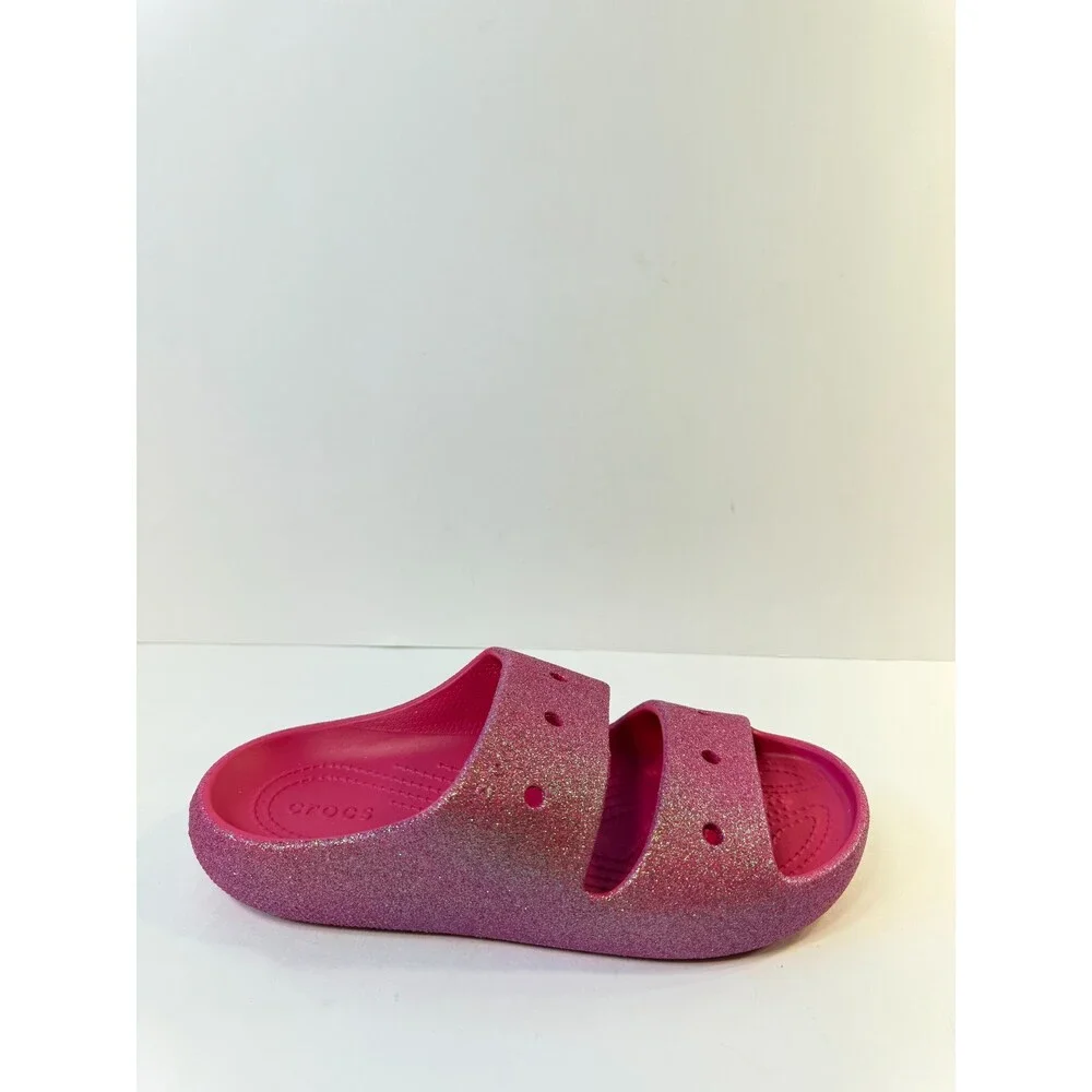Crocs Unisex Classic 2.0 Sandals Dragon Fruit US 8 Womens , 6 Mens Medium